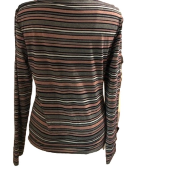 AÉROPOSTALE Long Sleeve Metallic Stripe Tee - Picture 3 of 4